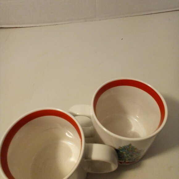 Himark Japan Mug Christmas Tree Gifts Happy Holidays Lot of 2 - Picture 7 of 9